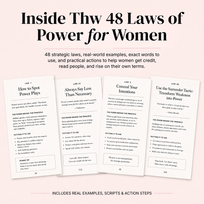 48 Laws Of Power For Women